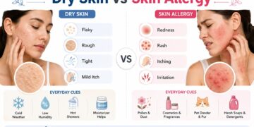 dry skin vs skin allergy